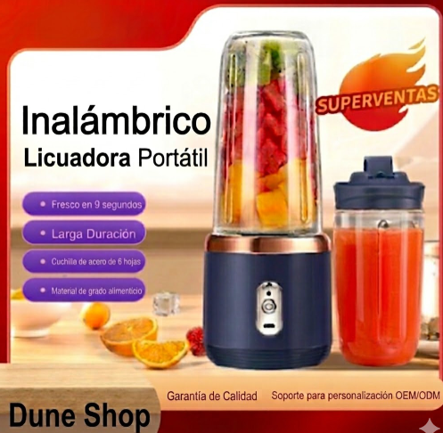 LICUADORA PORTATIL 500ml INALAMBRICA ¡TU BATIDO INSTANTANEO!