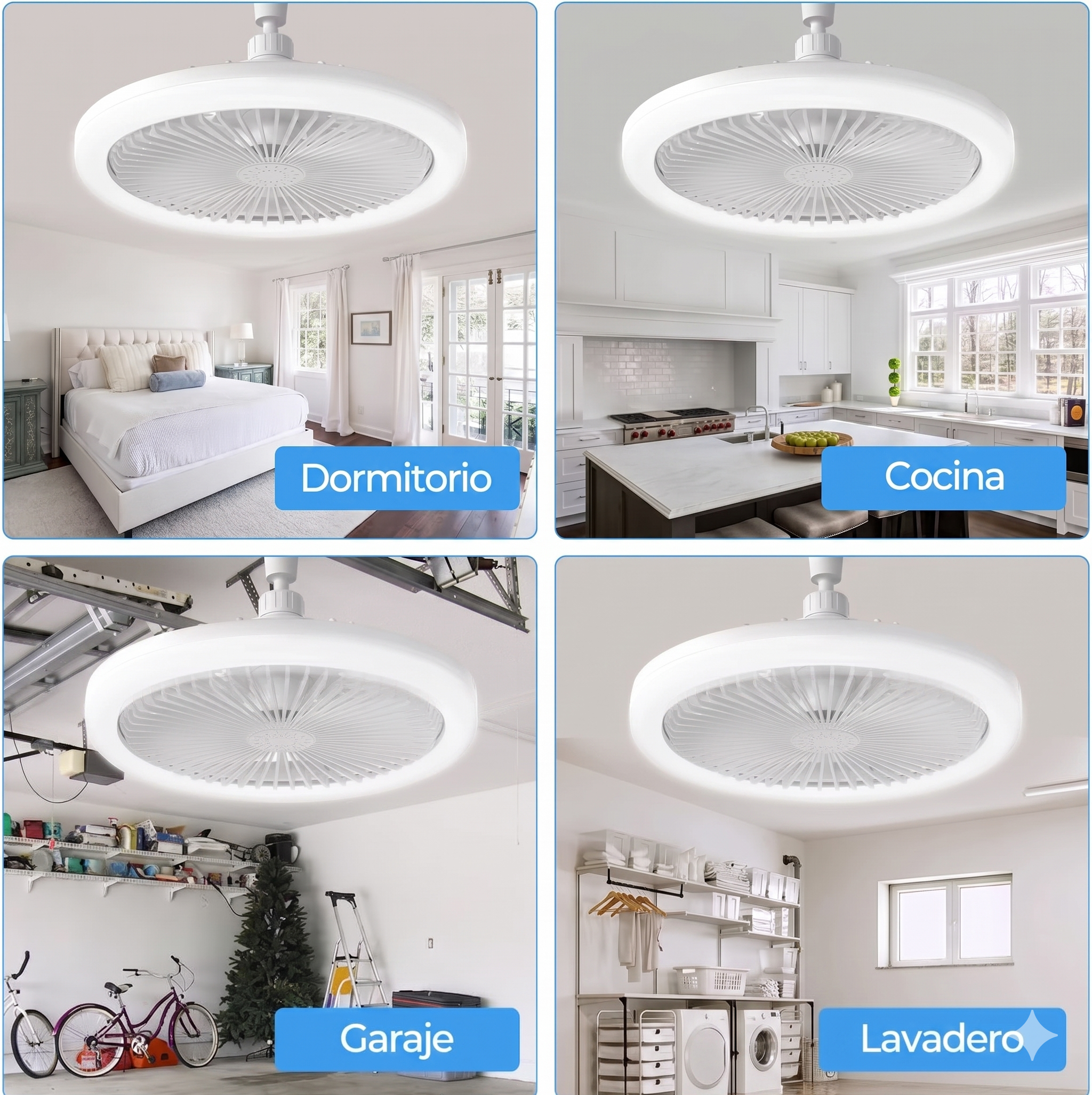 FOCO VENTILADOR LED