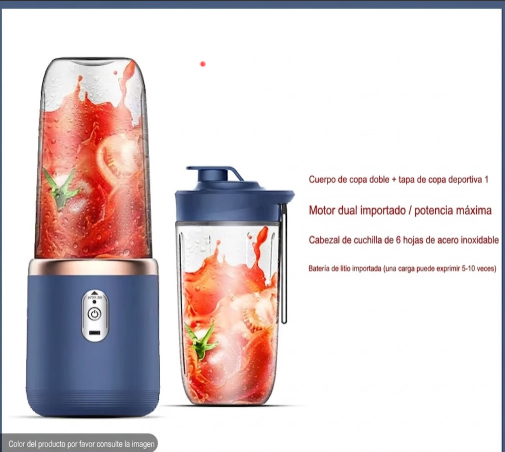 LICUADORA PORTATIL 500ml INALAMBRICA ¡TU BATIDO INSTANTANEO!